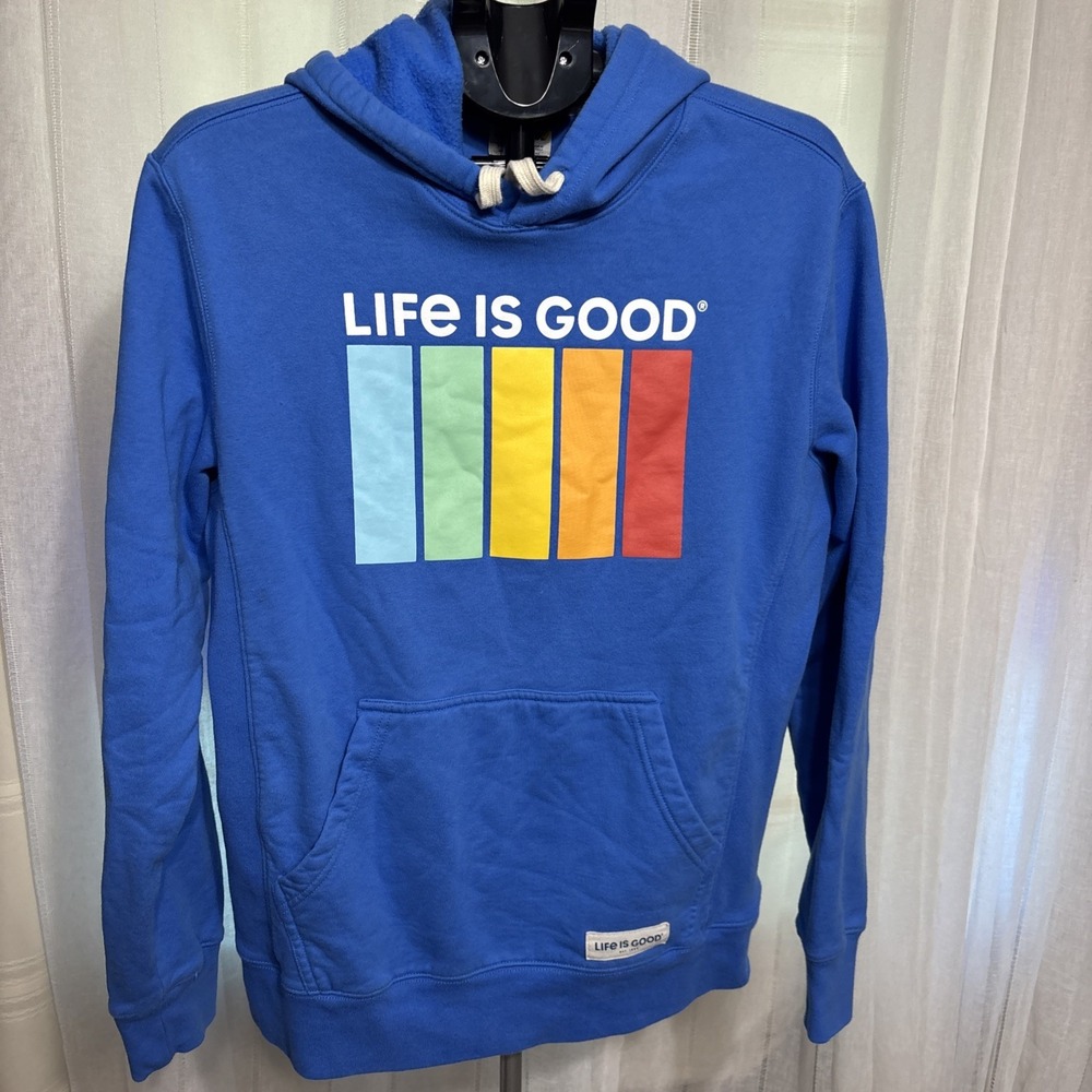 Life Is Good LIG‎ Men's Simply True Fleece Pullover Hoodie Sweatshirt, Medium